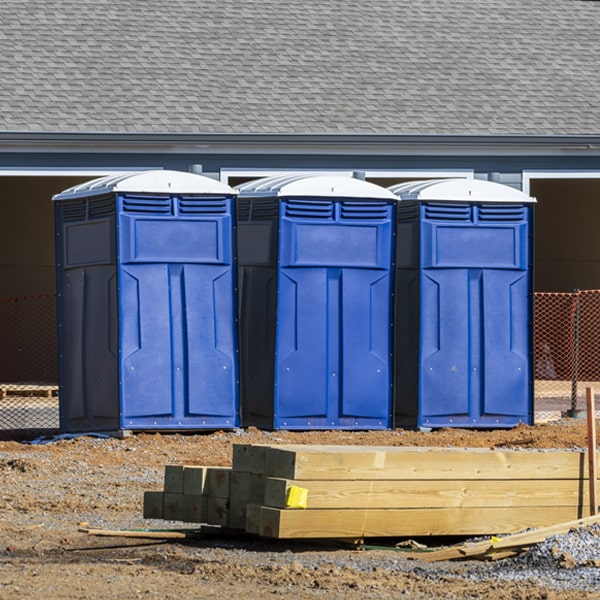 what is the expected delivery and pickup timeframe for the portable toilets in Norwich